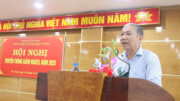 XÃ VỆ GIANG TỔ CHỨC HỘI NGHỊ TRUYỀN THÔNG GIẢM NGHÈO NĂM 2025