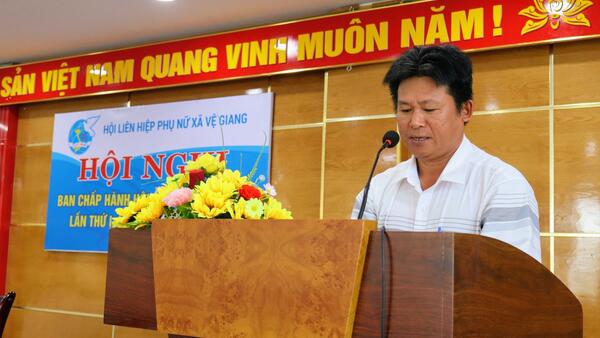 Hội Liên hiệp Phụ nữ xã Vệ Giang tổ chức Hội nghị Ban Chấp hành lần thứ I, nhiệm kỳ 2021-2026