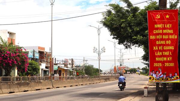 CHÀO MỪNG ĐẠI HỘI ĐẠI BIỂU ĐẢNG BỘ XÃ VỆ GIANG KHÓA I, NHIỆM KỲ 2025 - 2030